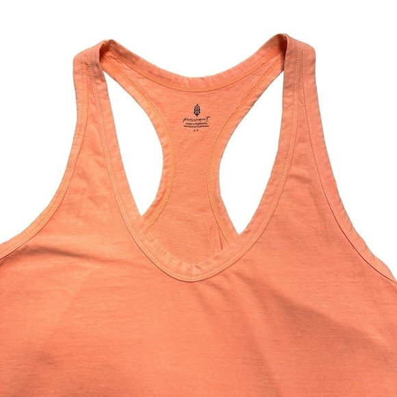 Free People Movement Bright Orange Racerback Tank Top US S - Picture 3 of 8